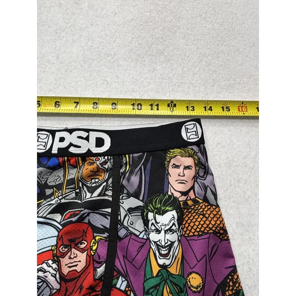 PSD Boxer Briefs Mens Medium Multicolor Justice League Batman Superman Flash